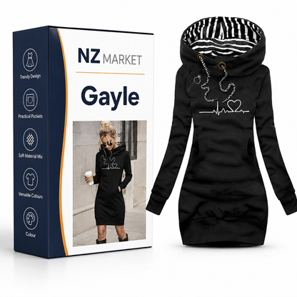 Gayle - Stylish Hoodie Dress for a Fashionable Look