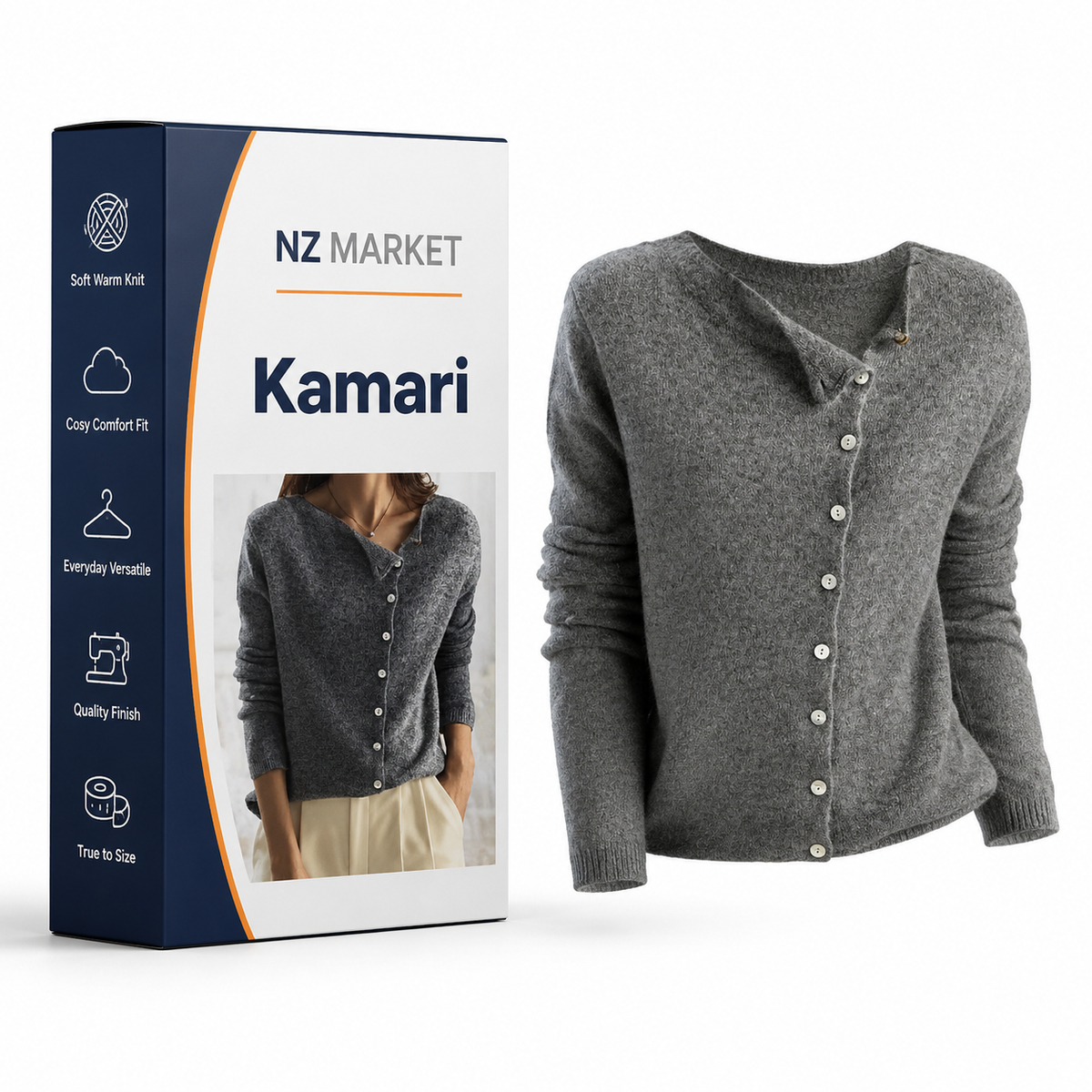 Kamari - Luxury Vintage Knitted Cashmere Sweater for Timeless Elegance