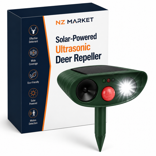 Solar-Powered Ultrasonic Deer Repeller - Effective Deer Deterrent for Gardens & Yards