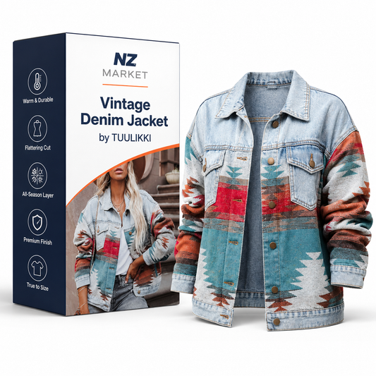 Vintage Denim Jacket by TUULIKKI - Timeless Style for Every Occasion