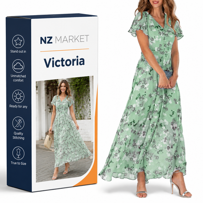 Victoria - Chic Floral Dress