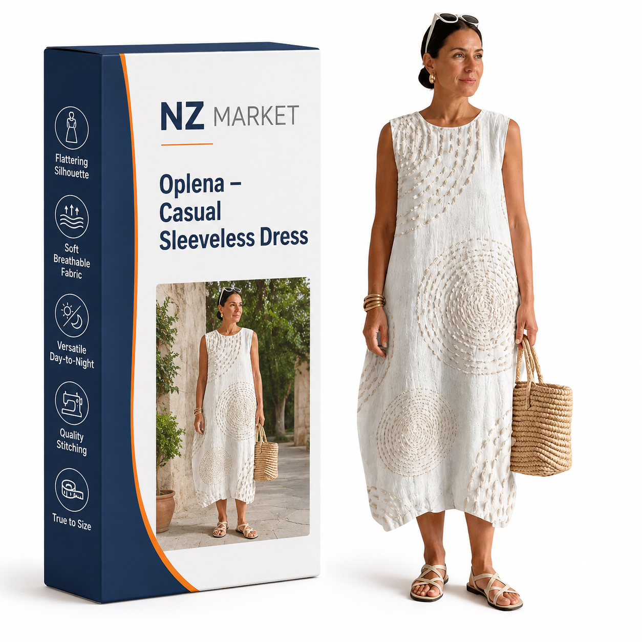 Oplena – Casual Sleeveless Dress