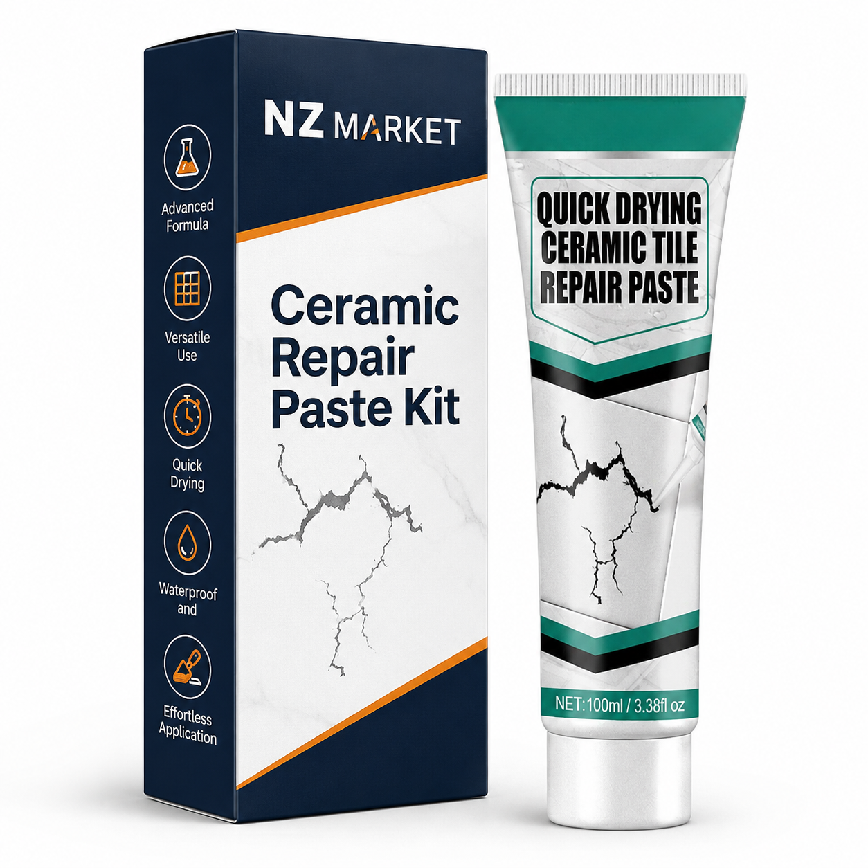 Ceramic Repair Paste Kit - Smooth Finish