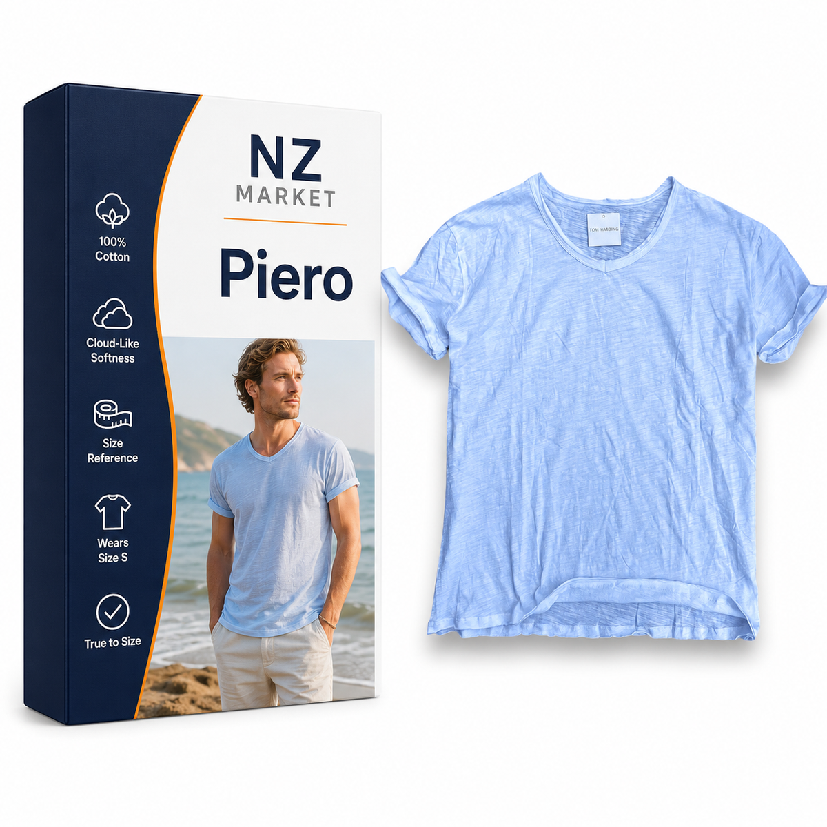Piero - Elegant Cotton T-Shirt