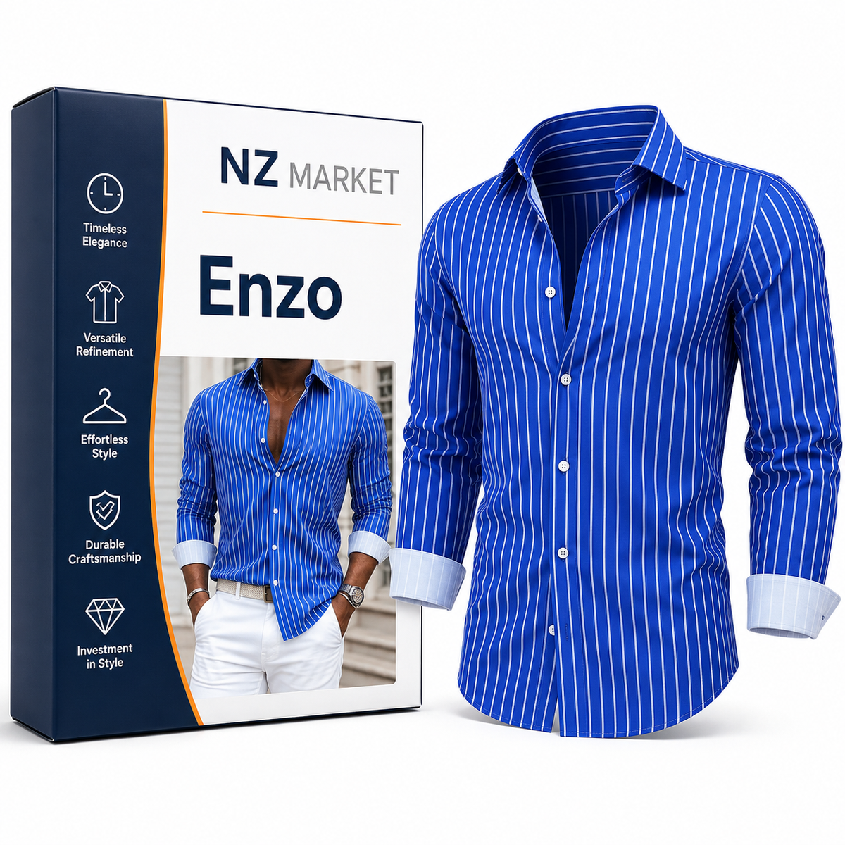 Enzo - Classic Striped Shirt