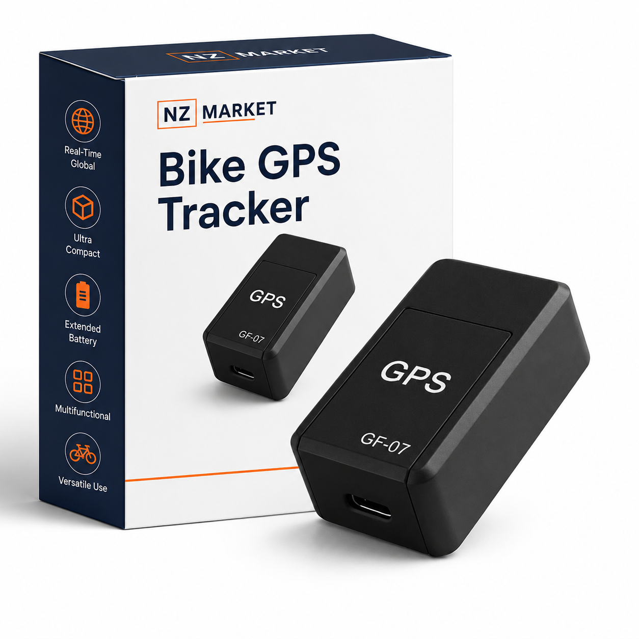 Bike GPS Tracker - Compact, Secure Mount with Real-Time Tracking