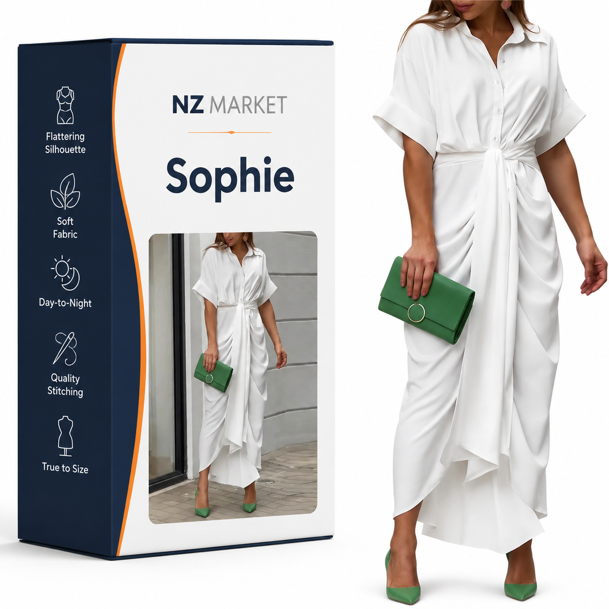 Sophie - Stylish Long Summer Dress for a Luxurious Look