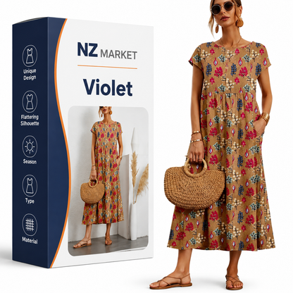 Violet - Comfy Cotton Dress