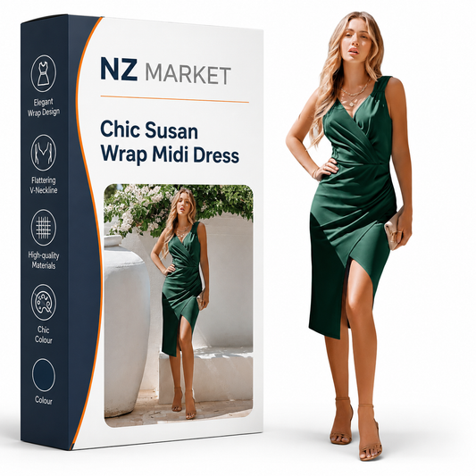Chic Susan Wrap Midi Dress