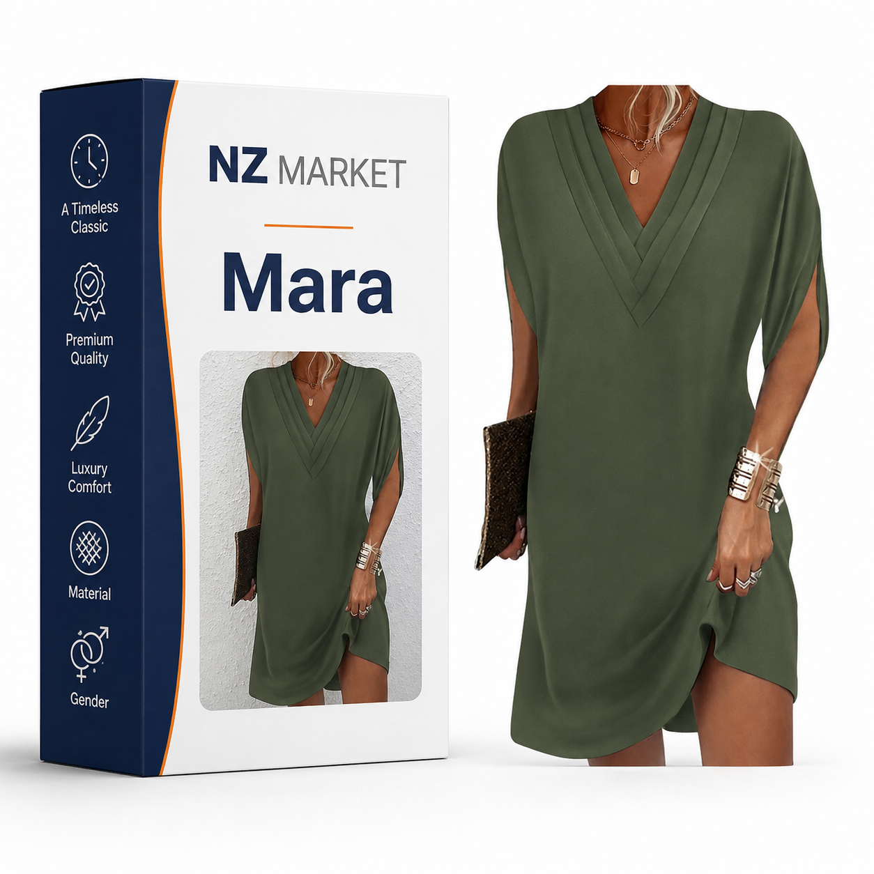 Mara - Elegant Dress with Sleeves