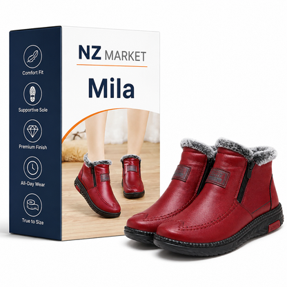 Mila - Luxury waterproof leather boots for ultimate comfort