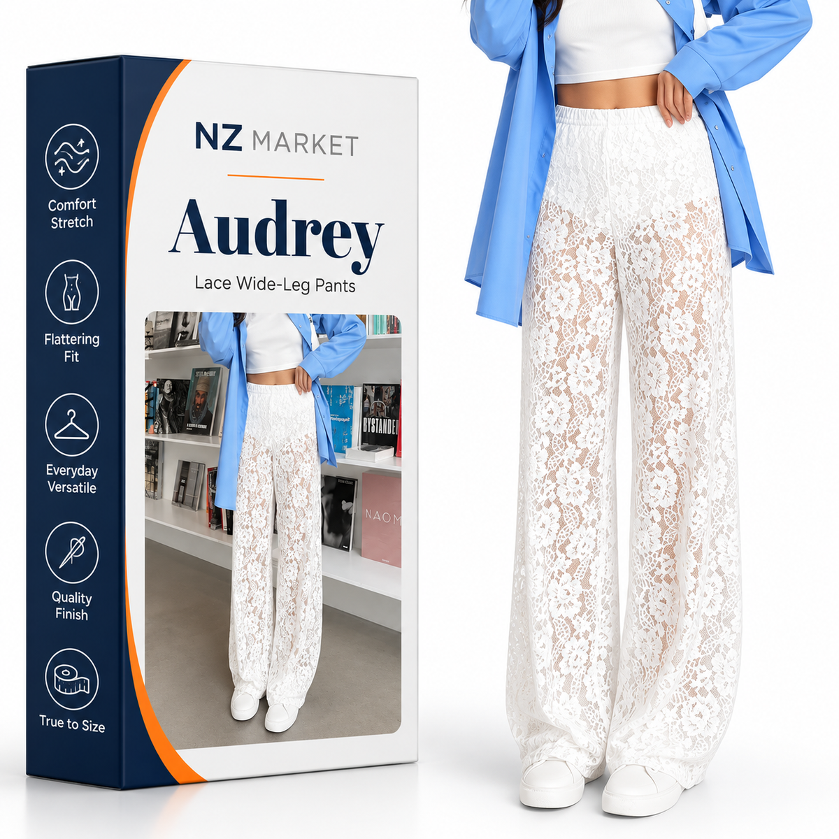 Audrey - High Waist See-Through Pants