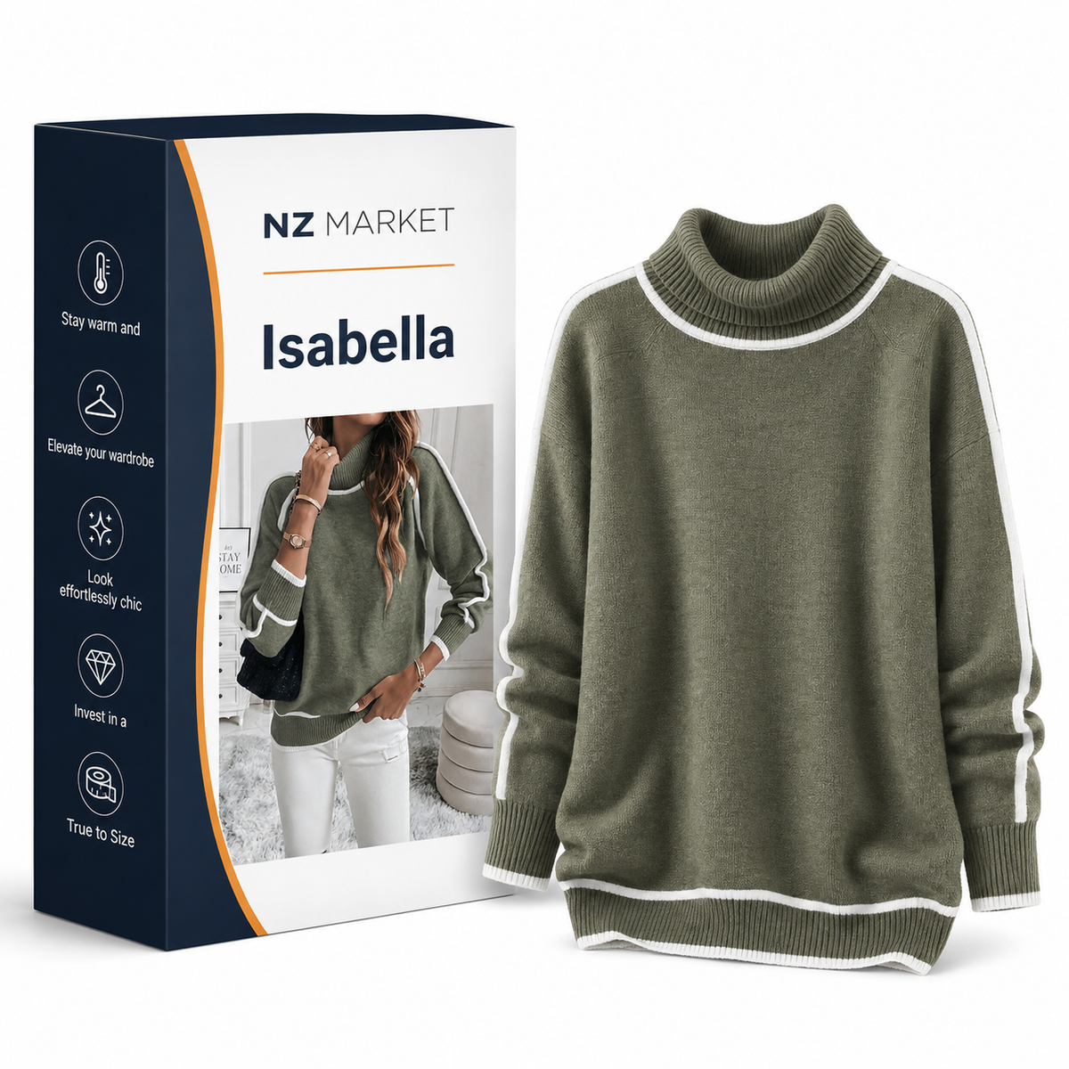 Isabella - Elegant Warm Lined Sweater