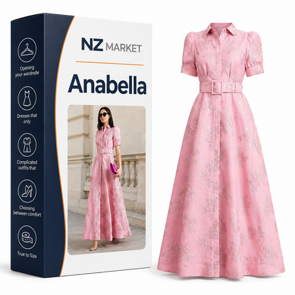 Anabella | Dress with Short Puff Sleeves