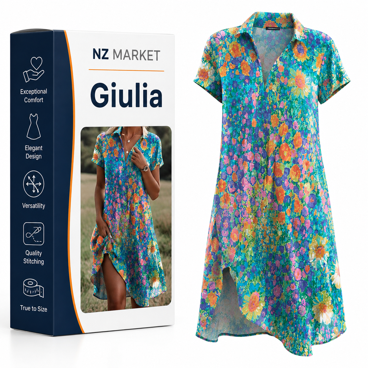Giulia - Comfortable summer dress