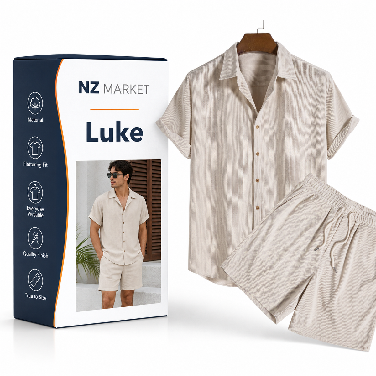 Luke - Modern Classic Polo & Shorts Set