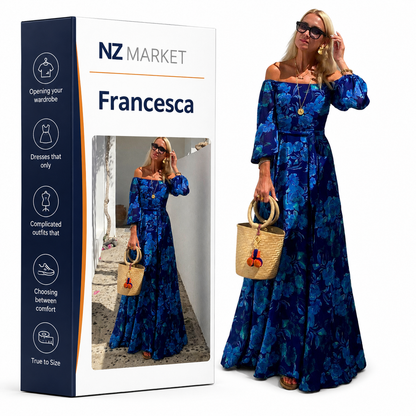 Francesca | Long dress with floral print