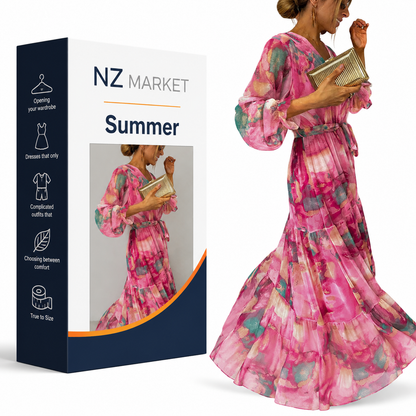 Summer | Wrap Dress with Floral Print