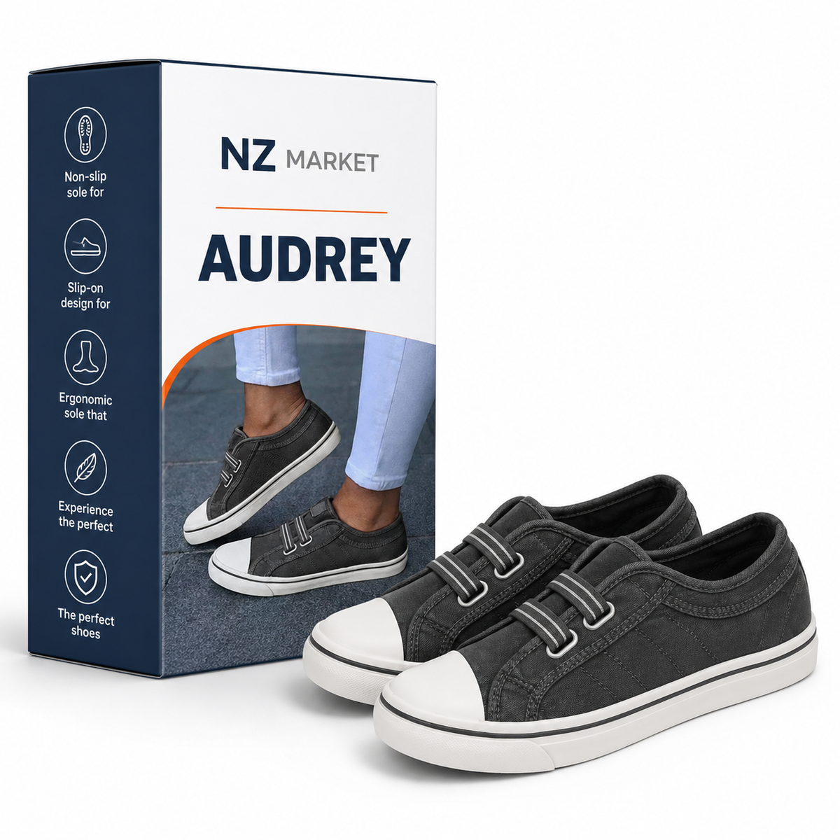 AUDREY - Stylish and Comfy Slip-On Sneakers for Everyday Wear