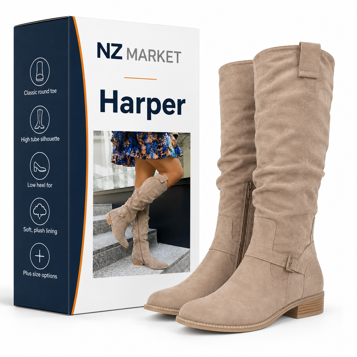 Harper - High Tube Boots