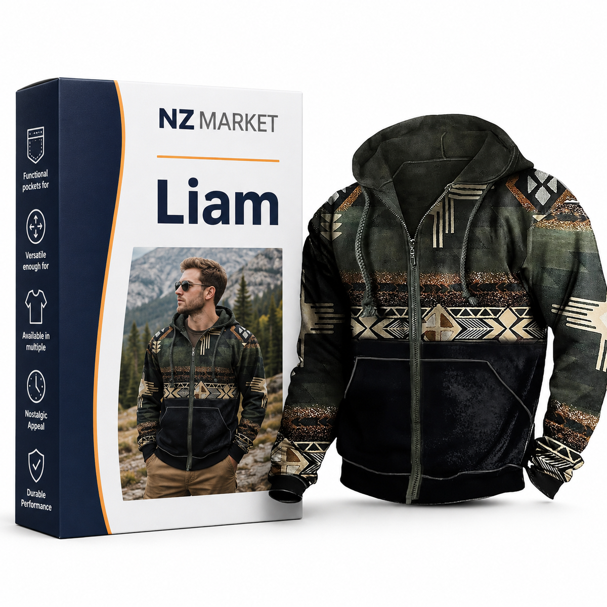Liam - Outdoor Retro Hoodie
