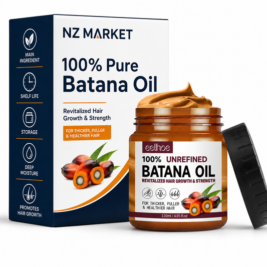 Nzmarket 100% Pure Batana Oil - Natural Hair Growth Oil