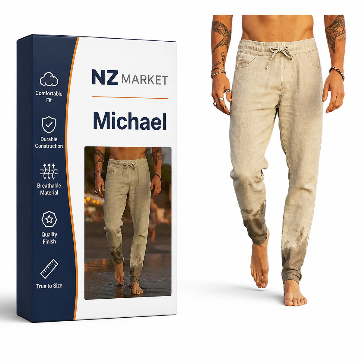 Michael - Premium Linen Trousers