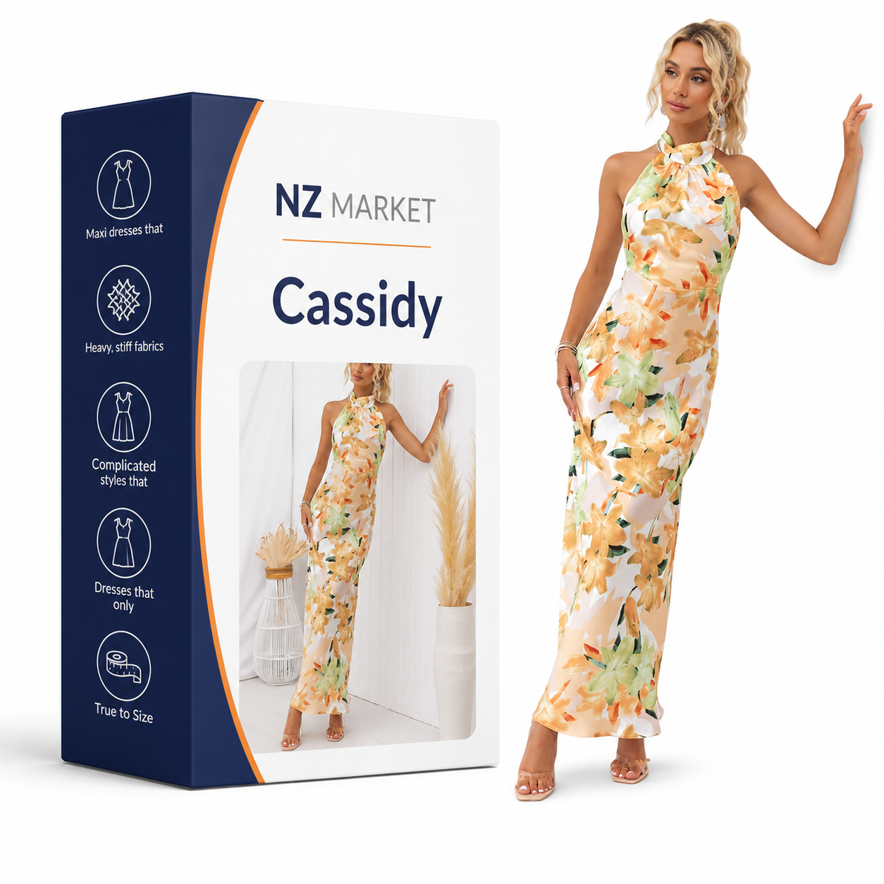 Cassidy | Floral Stylish Maxi Dress