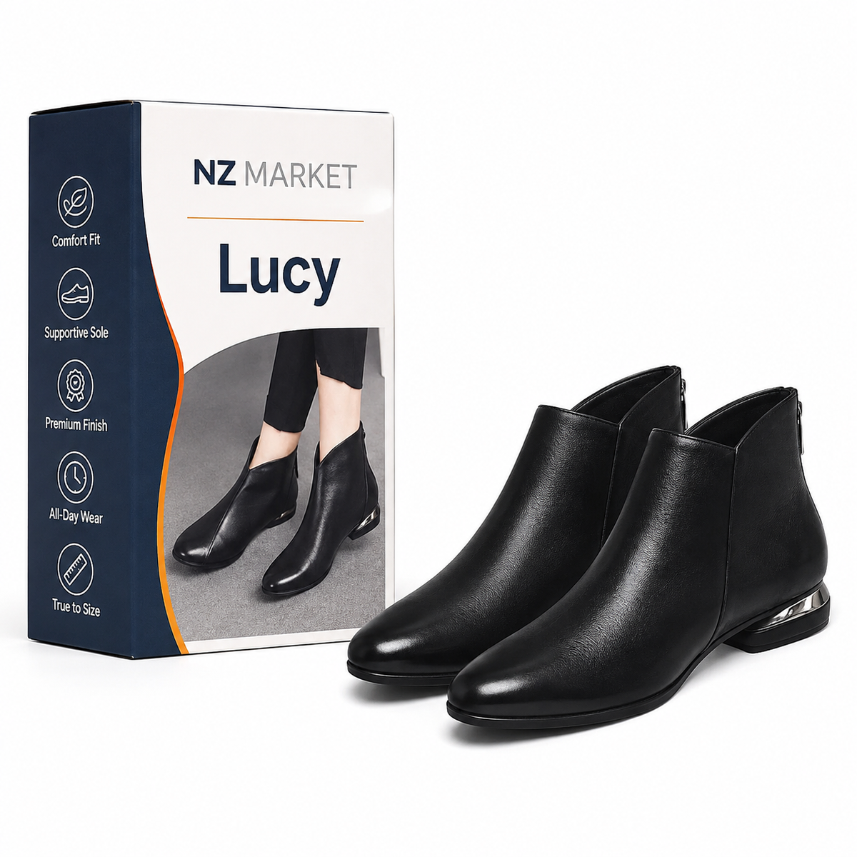 Lucy - Luxury Plush Leather Winter Boots for Optimal Comfort