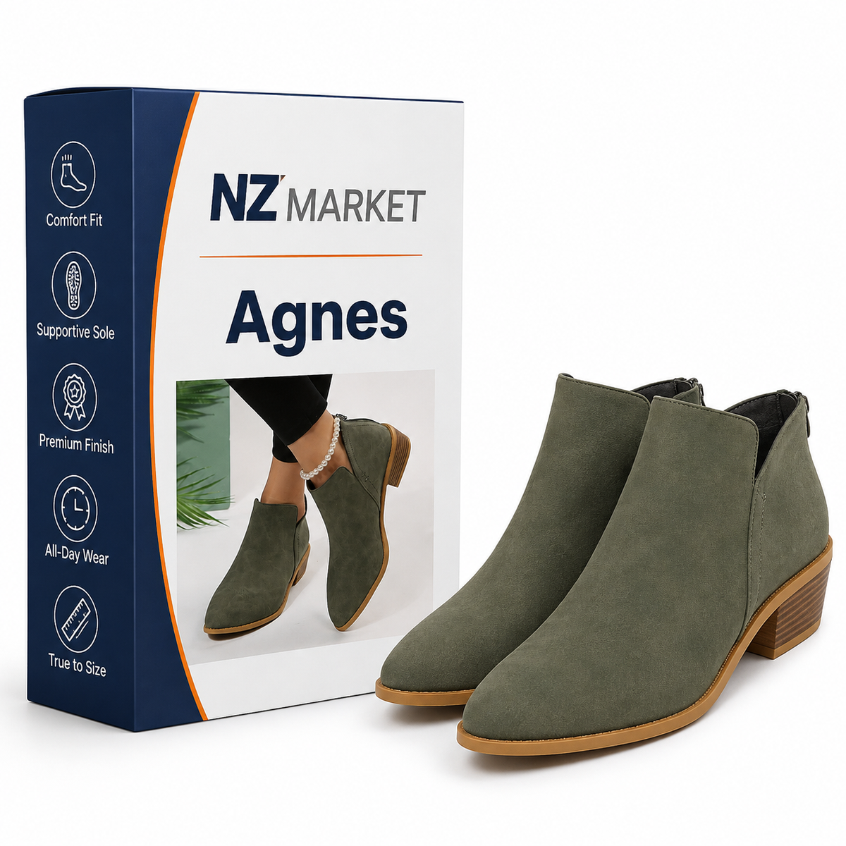 Agnes - Stylish Ankle Boots for Women