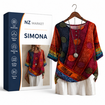 SIMONA - Stylish and Comfortable Loose Top for Women