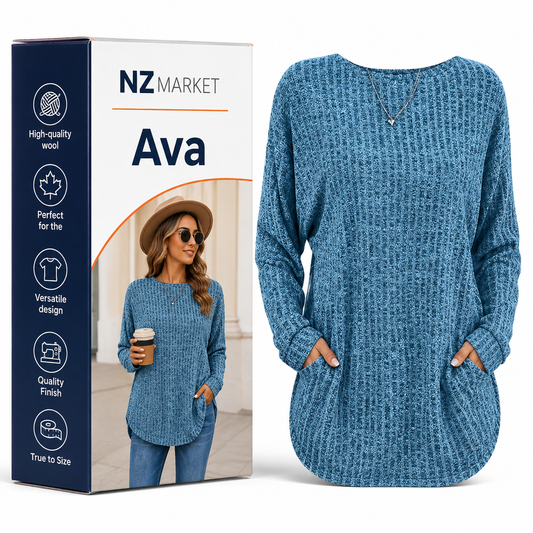 Ava - Elegant Wool Spring Sweater for Stylish Days