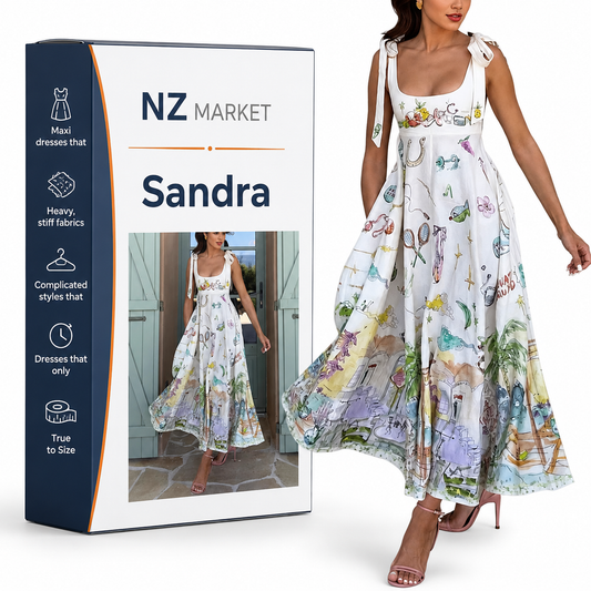 Sandra | Elegant Printed Maxi Dress
