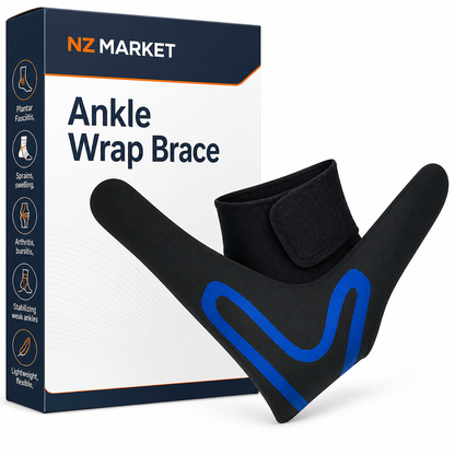 Ankle Wrap Brace - Compression Support for Sprains, Swelling & Foot Pain