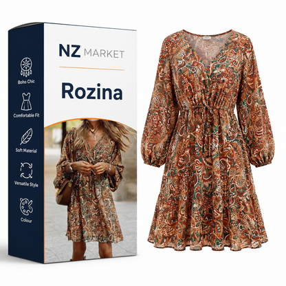 Rozina - Trendy Boho Mini Dress