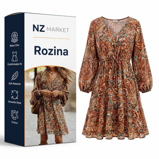 Rozina - Trendy Boho Mini Dress