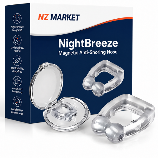 NightBreeze Magnetic Anti-Snoring Nose Clip - Support for Quieter Sleep
