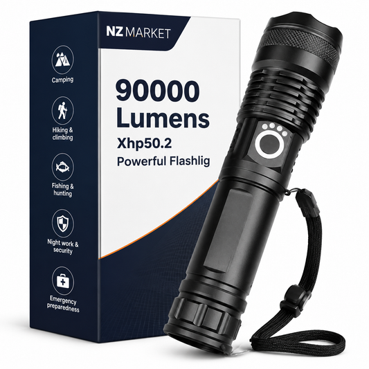 90000 Lumens Xhp50.2 Powerful Flashlight
