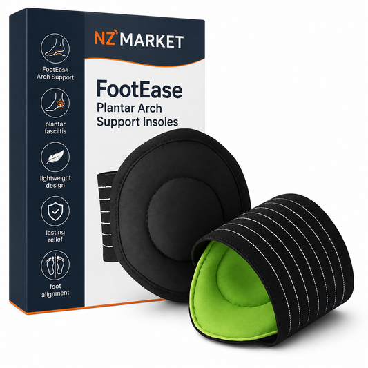 FootEase Plantar Arch Support Insoles - Cushioning for All-Day Wear