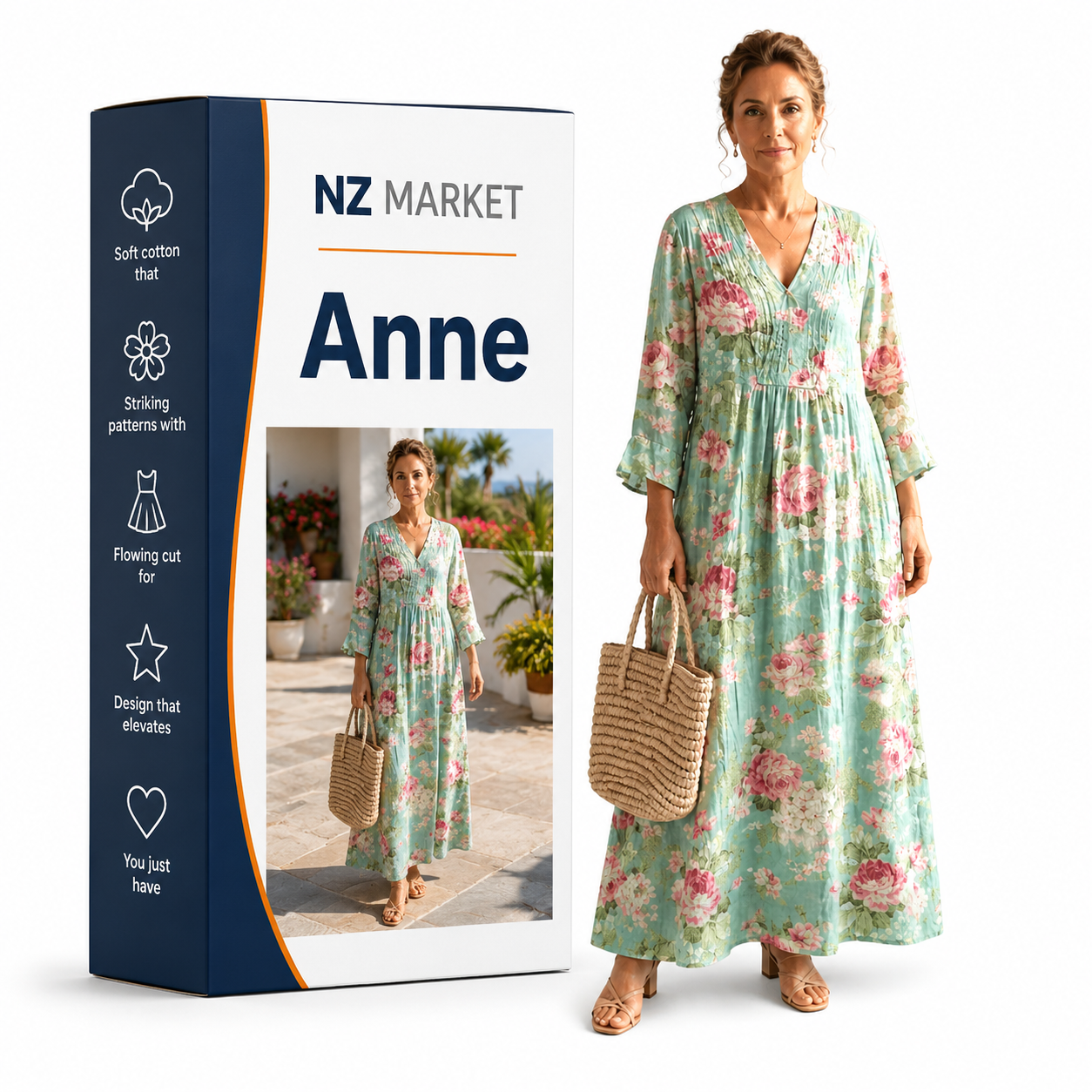 Anne - Printed Summer Dress