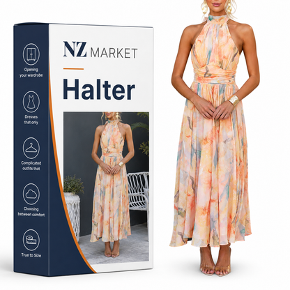 Halter | Maxi Dress with Print