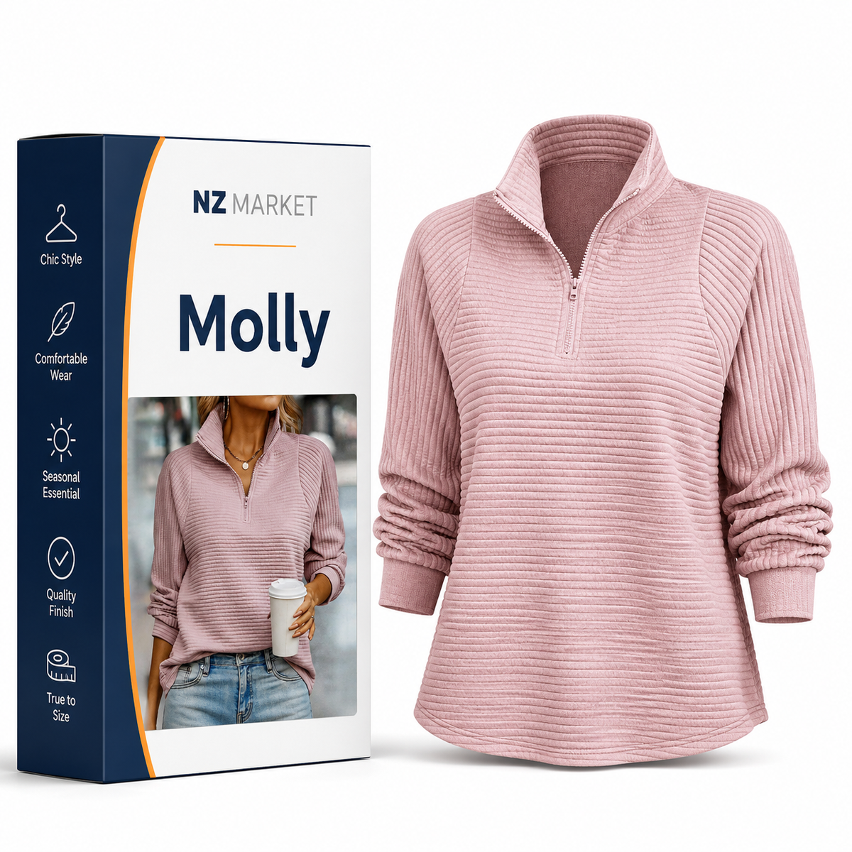 Molly - Fashion V-neck Sweater