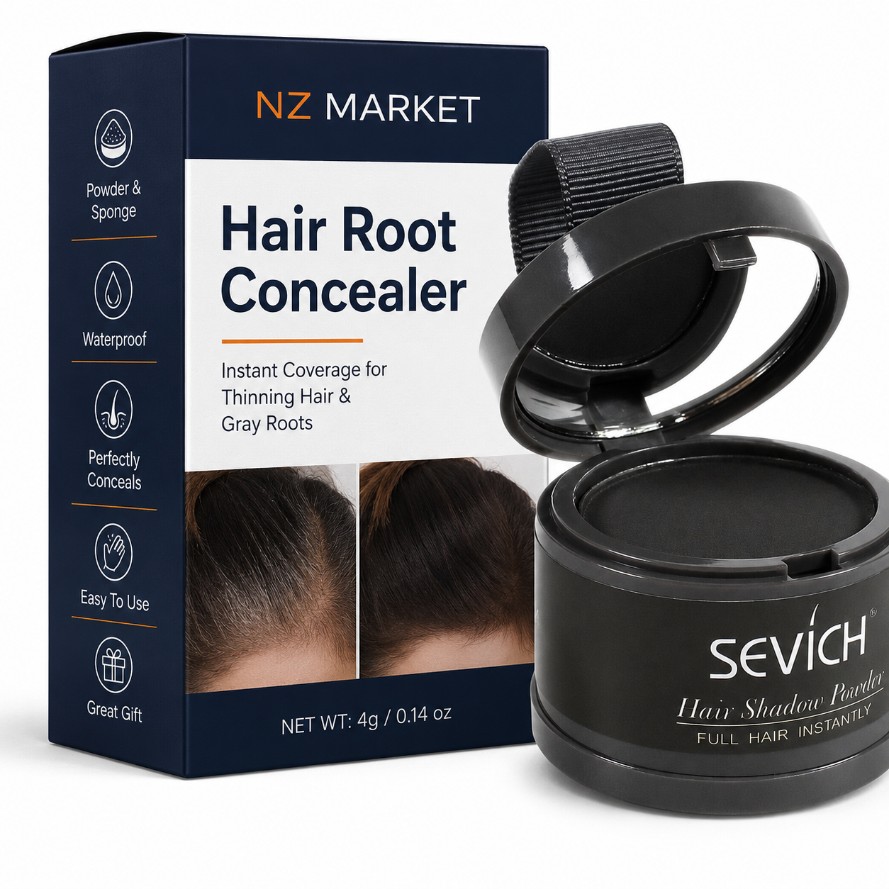 Hair Root Concealer -  Waterproof Powder