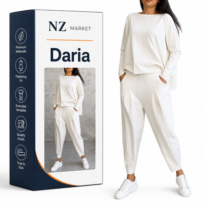 Daria - Comfortable Complete Set with Crew Neck