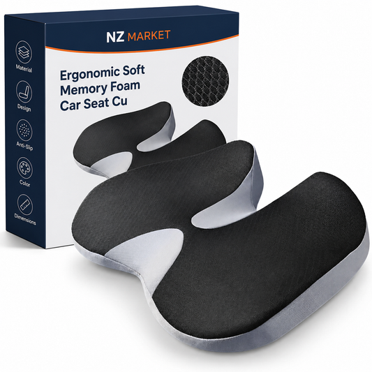 Ergonomic Soft Memory Foam Car Seat Cushion