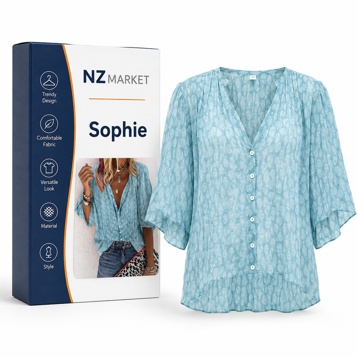 Sophie - Elegant Summer Blouse for Women