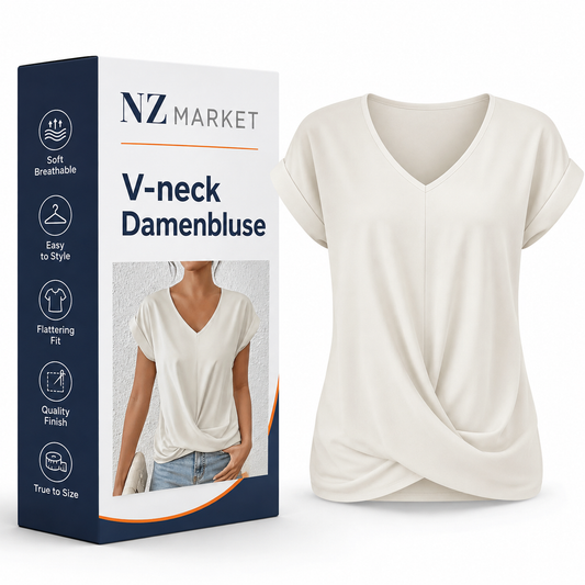 V-neck Damenbluse - Elegant and Comfortable!