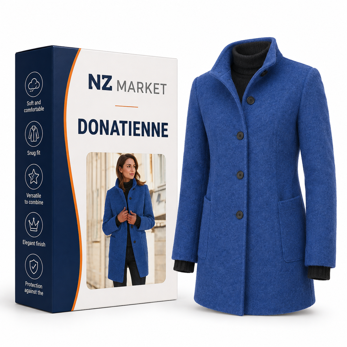 DONATIENNE - Luxurious and comfortable women's coat for ultimate warmth