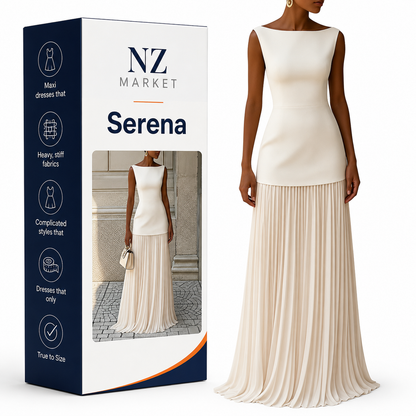Serena | Pleated Maxi Dress