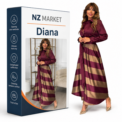 Diana | Striped Maxi Dress